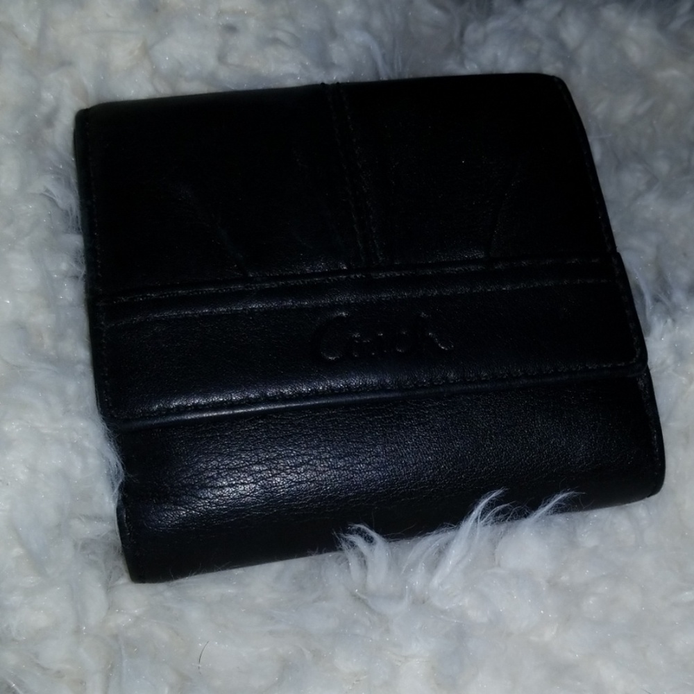 Black Coach Leather Women's Wallett